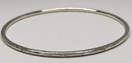 Sterling Silver Bangle with Bark Texture