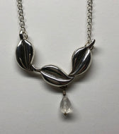 Sterling Silver Leaves with Moonstone