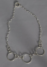 Load image into Gallery viewer, Sterling Silver Circles Necklace 18 Inches
